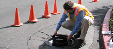 Installing the Manhole Odor Eliminator